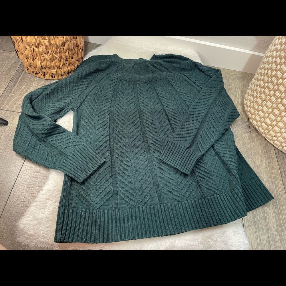 J Jason Wu Green Cableknit Chunky Sweater - Picture 7 of 7